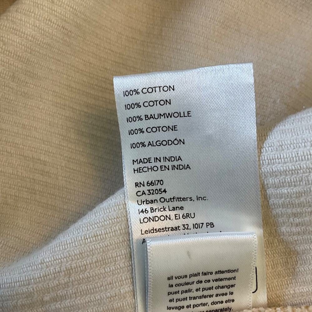 WE THE FREE COME AS YOU ARE CORDUROY MAXI SKIRT SIZE 12 MSRP $128.00 NWOT cream - Picture 12 of 15